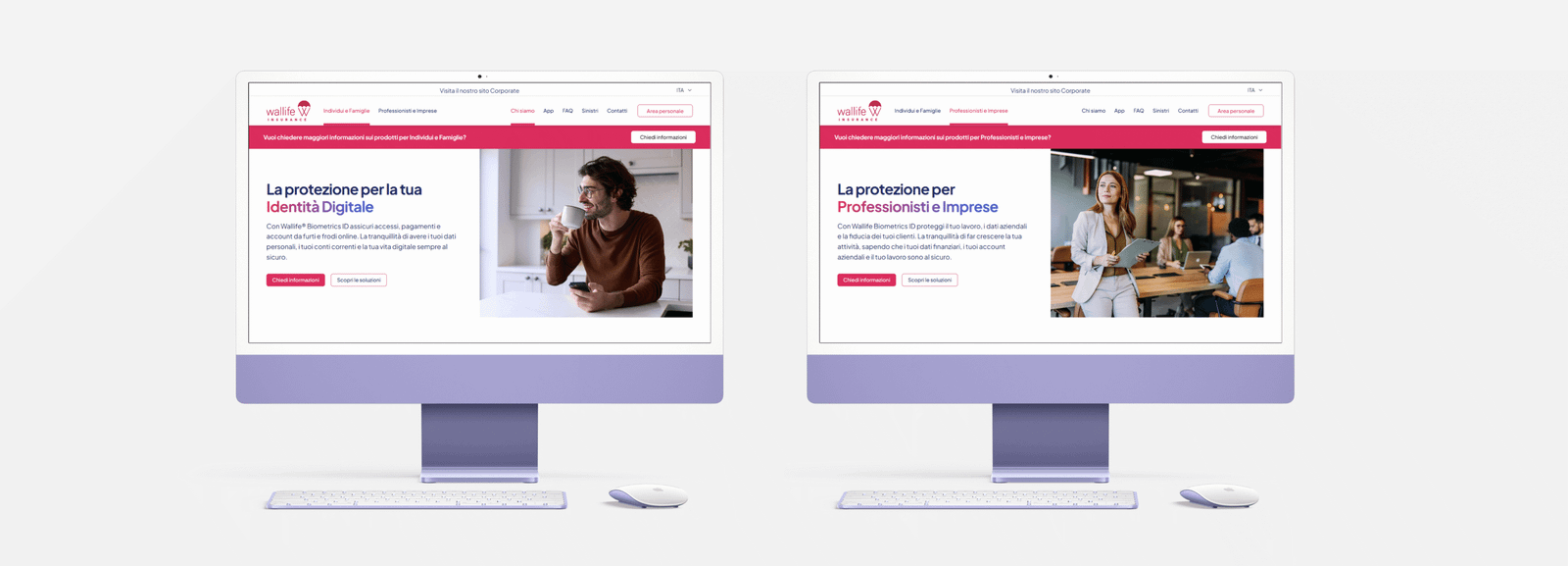 Wallife insurance home pages